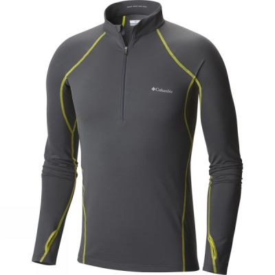 Top Columbia Midweight Stretch Manga Larga Half Zip Hombre Gris - Chile NKG782049